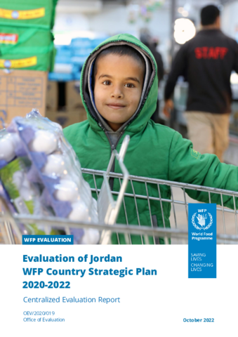 Evaluation of Jordan WFP Country Strategic Plan  2020-2022: Centralized Evaluation Report